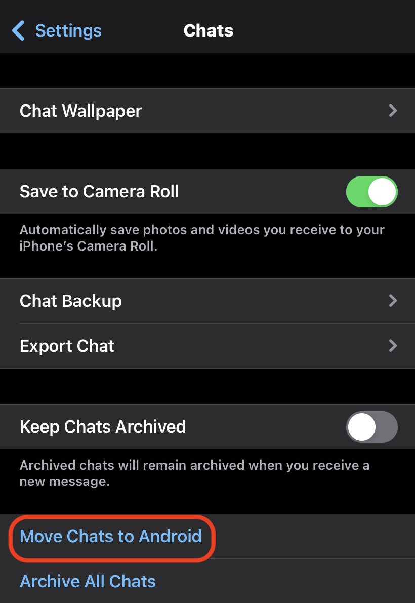 whatsapp ios transfer android