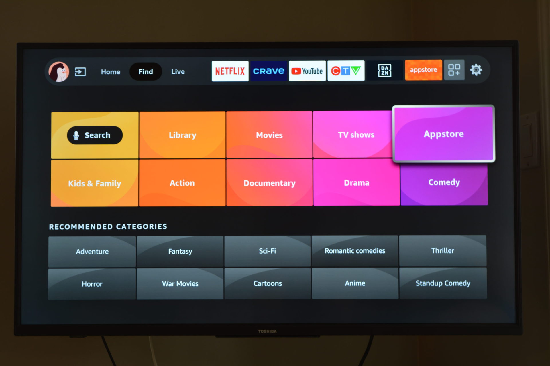 Tienda de aplicaciones Fire TV