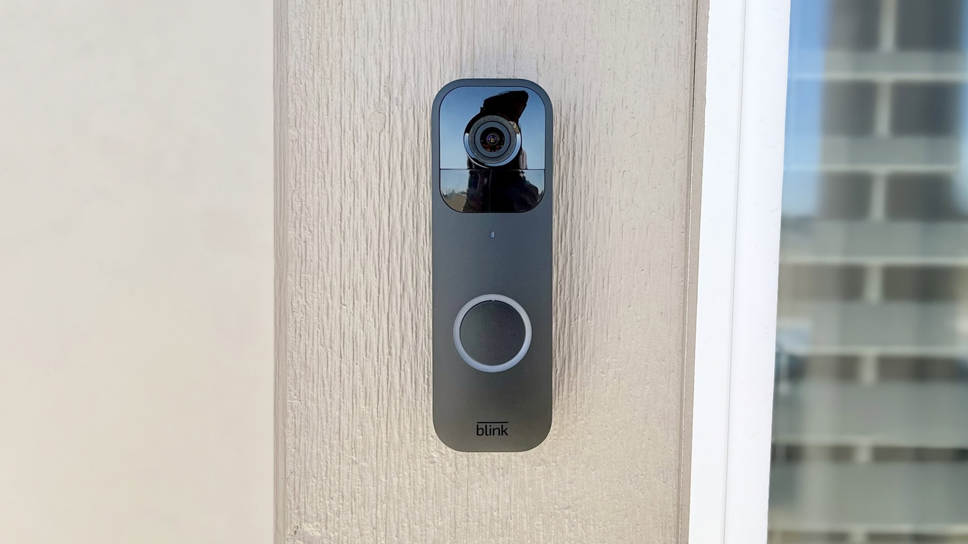 A head-on view of the Blink Video Doorbell