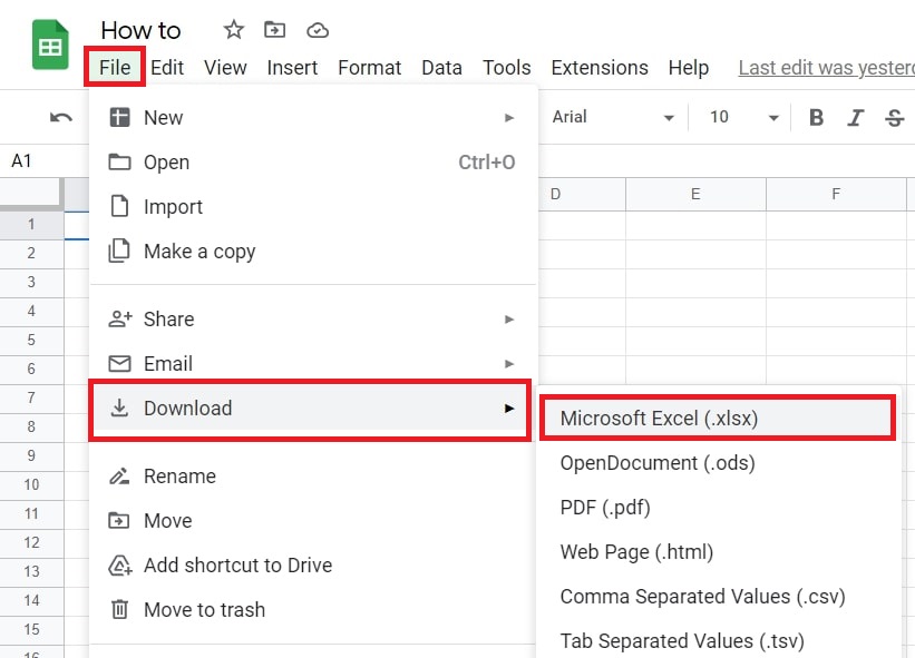 Download Sheet as Excel