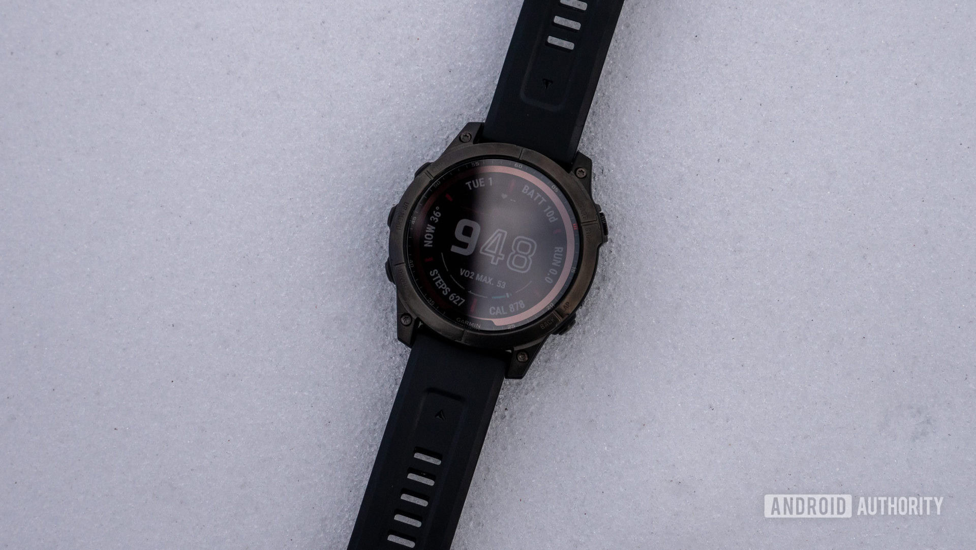 Garmin Fenix 7 review Sapphire Solar in snow 1