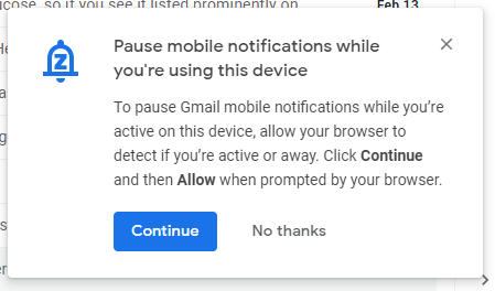 Gmail Notifications Blocker Example