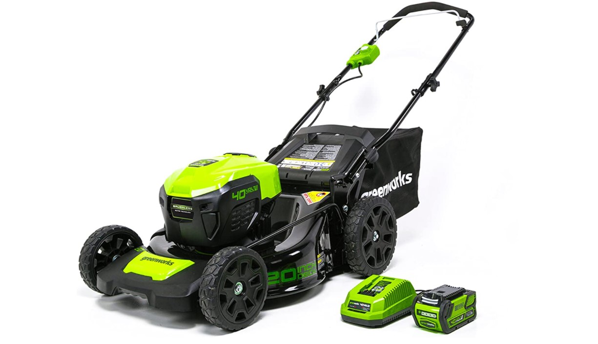 Greenworks 40V 20 inch Brushless Cordless Lawn Mower Widget Image