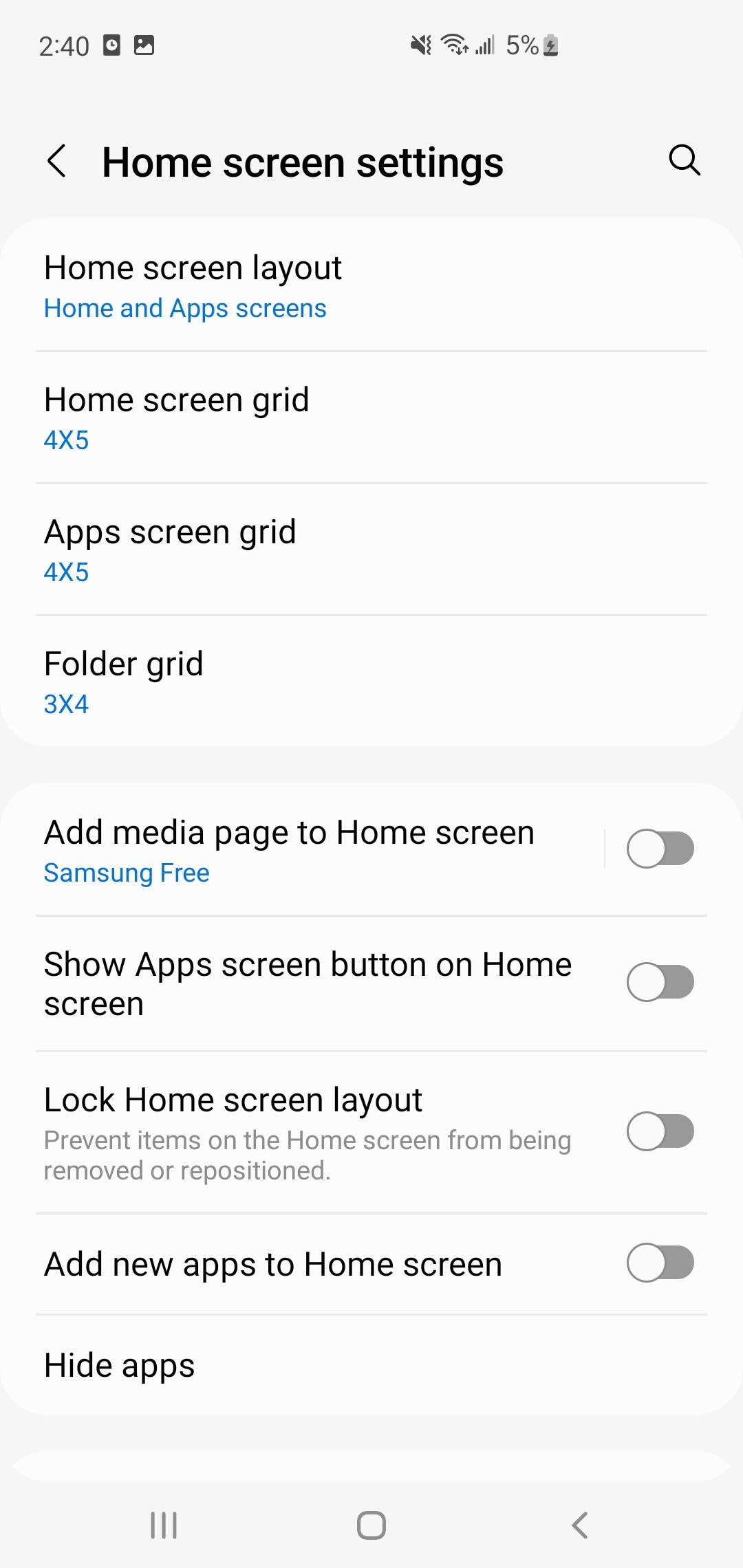 Hide apps on Samsung phones 2