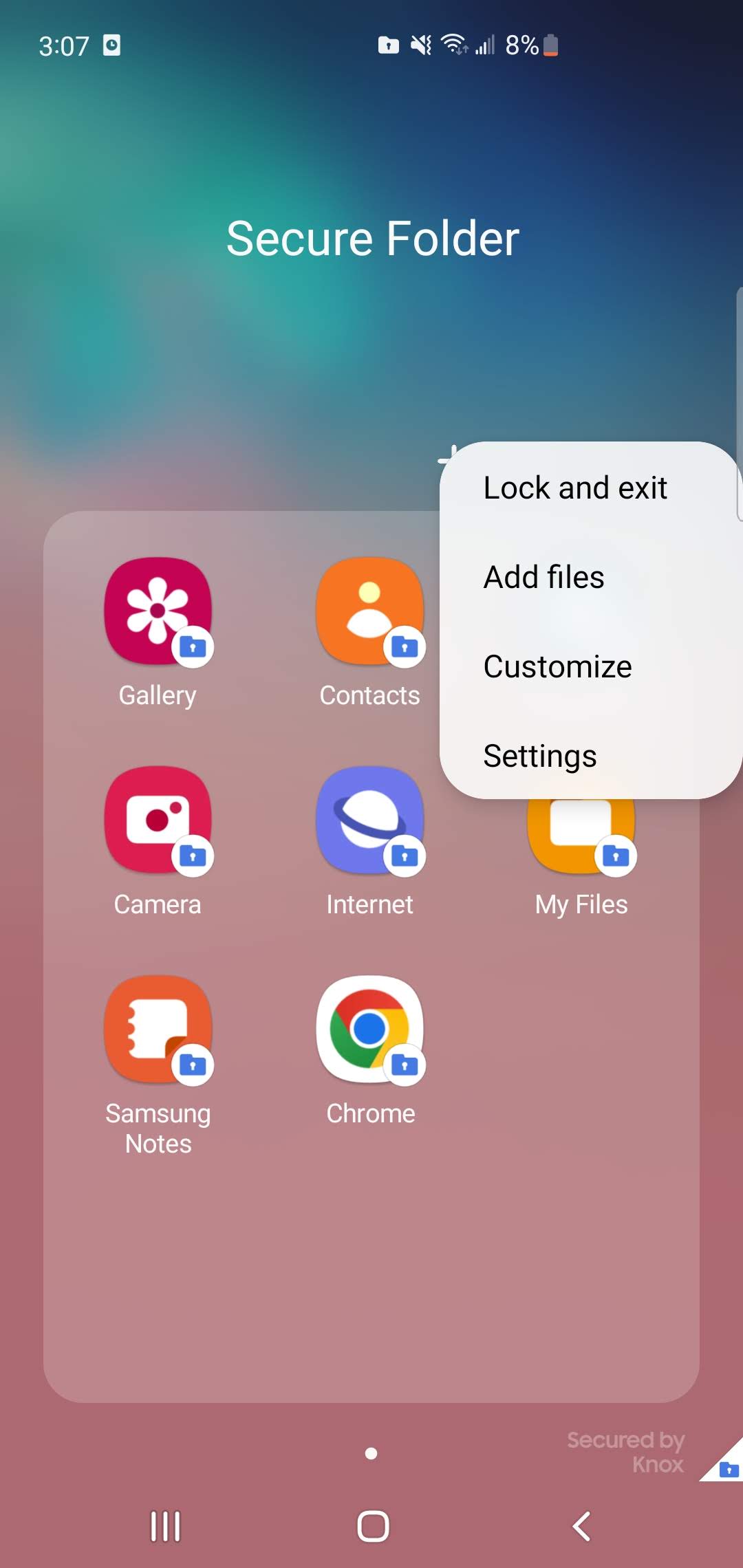 Hide photos using Samsung secure folder 1