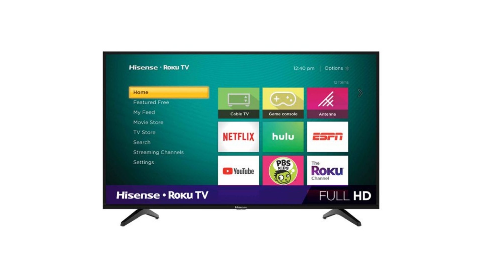 Product image of Hisense H4030F 40 Inch Class 2K FHD LED Roku Smart TV.