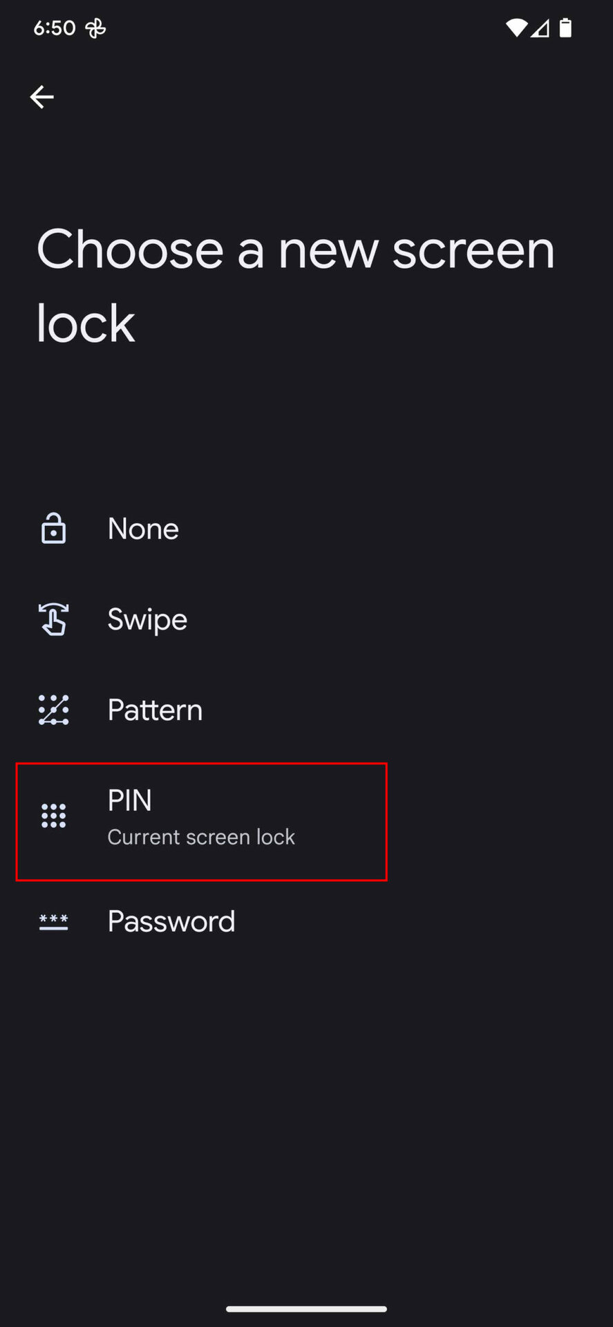 How to set an unlock password or PIN on Android 13 4