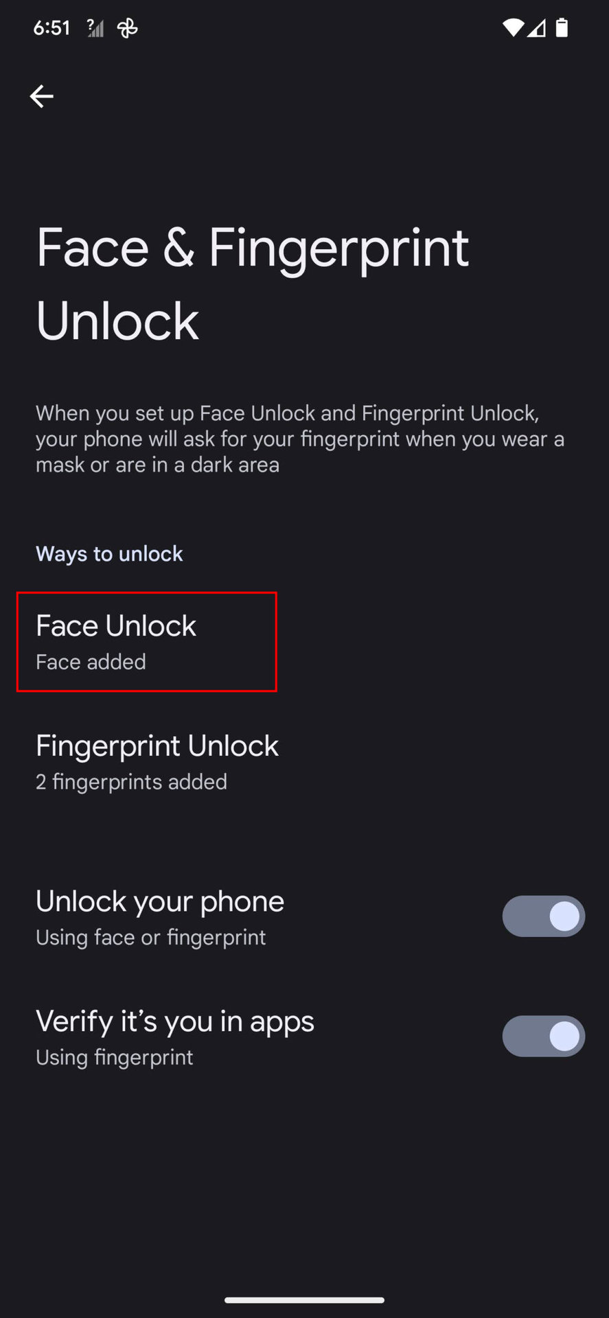 How to set up Face or Fingerprint unlock on Android 13 3