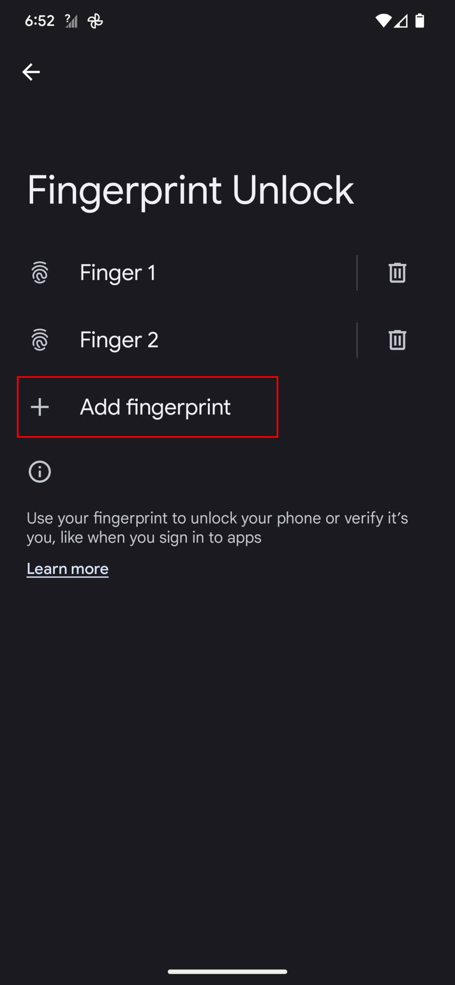 How to set up Face or Fingerprint unlock on Android 13 9