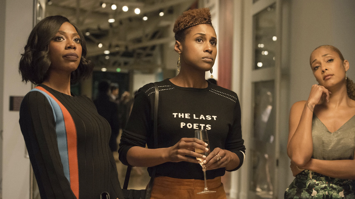 Issa Rae, Yvonne Orji, and Amanda Seales in Insecure
