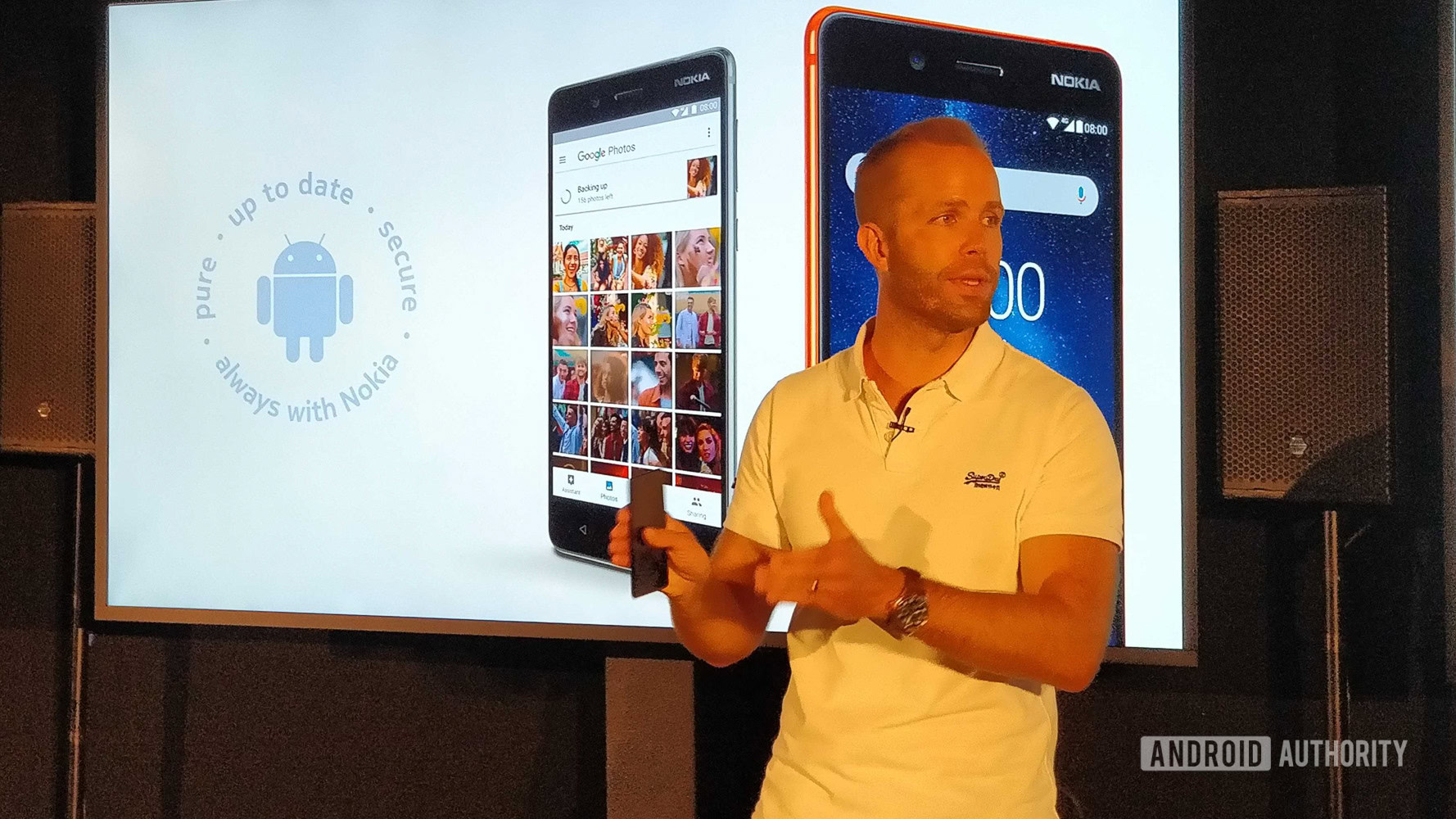 Juho Sarvikas Nokia HMD Global with pure secure android one logo