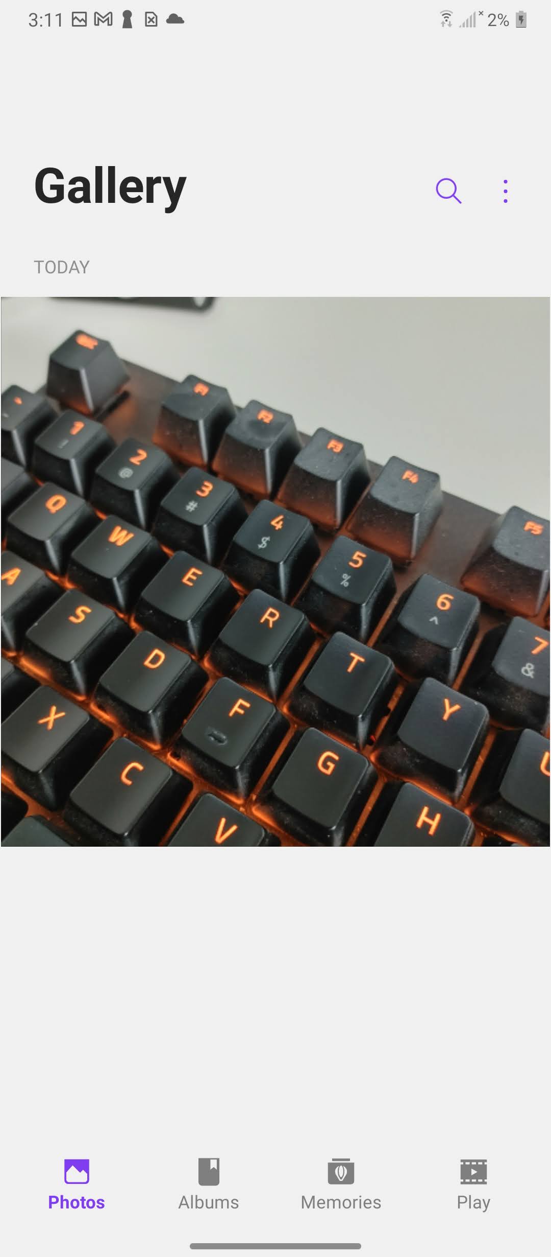 Lock files on LG Gallery app 1