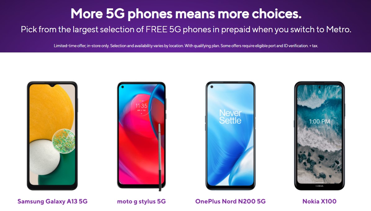 Metro By T Mobile Free 5G Phones Deals