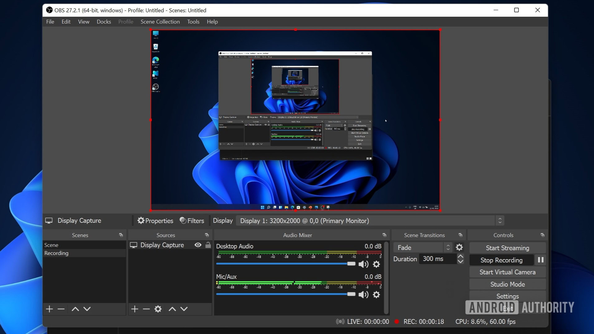 OBS Studio screen recording