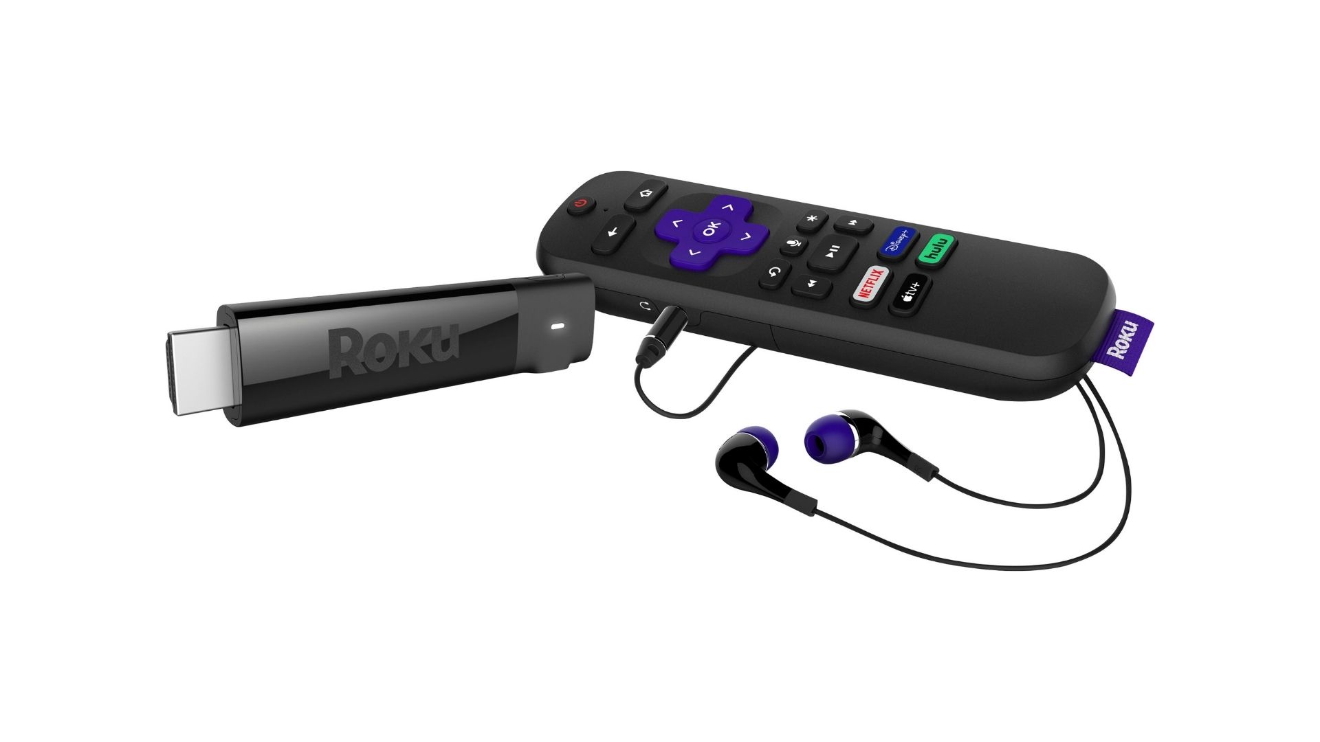 Roku Streaming Stick Plus with 4K Headphones and Remote