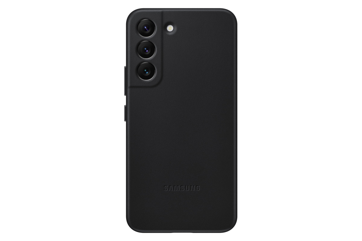 Samsung Galaxy S22 leather case black