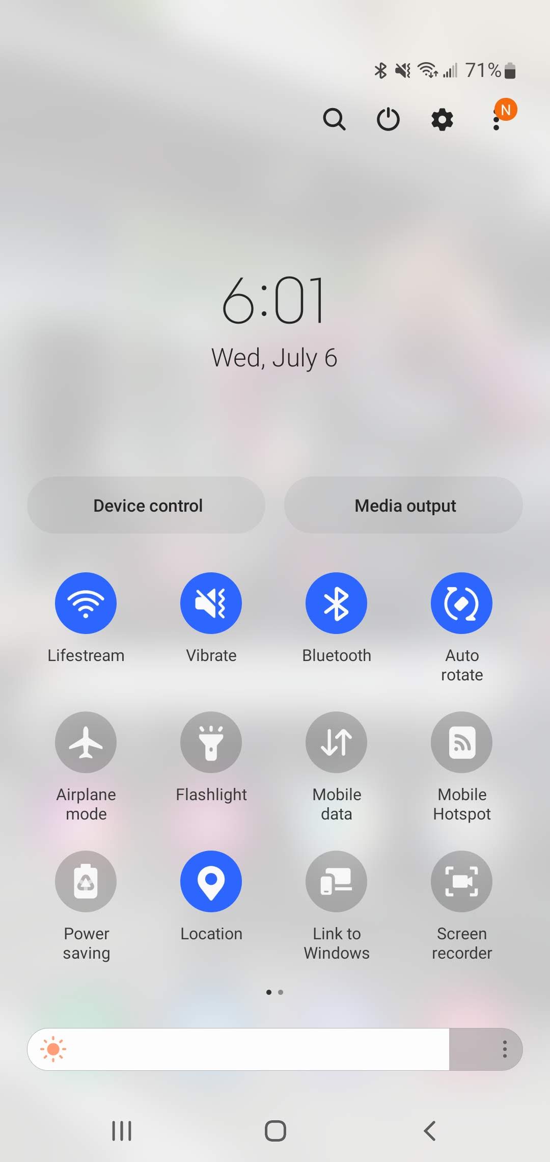 Turn off Samsung phone from notification panel 2