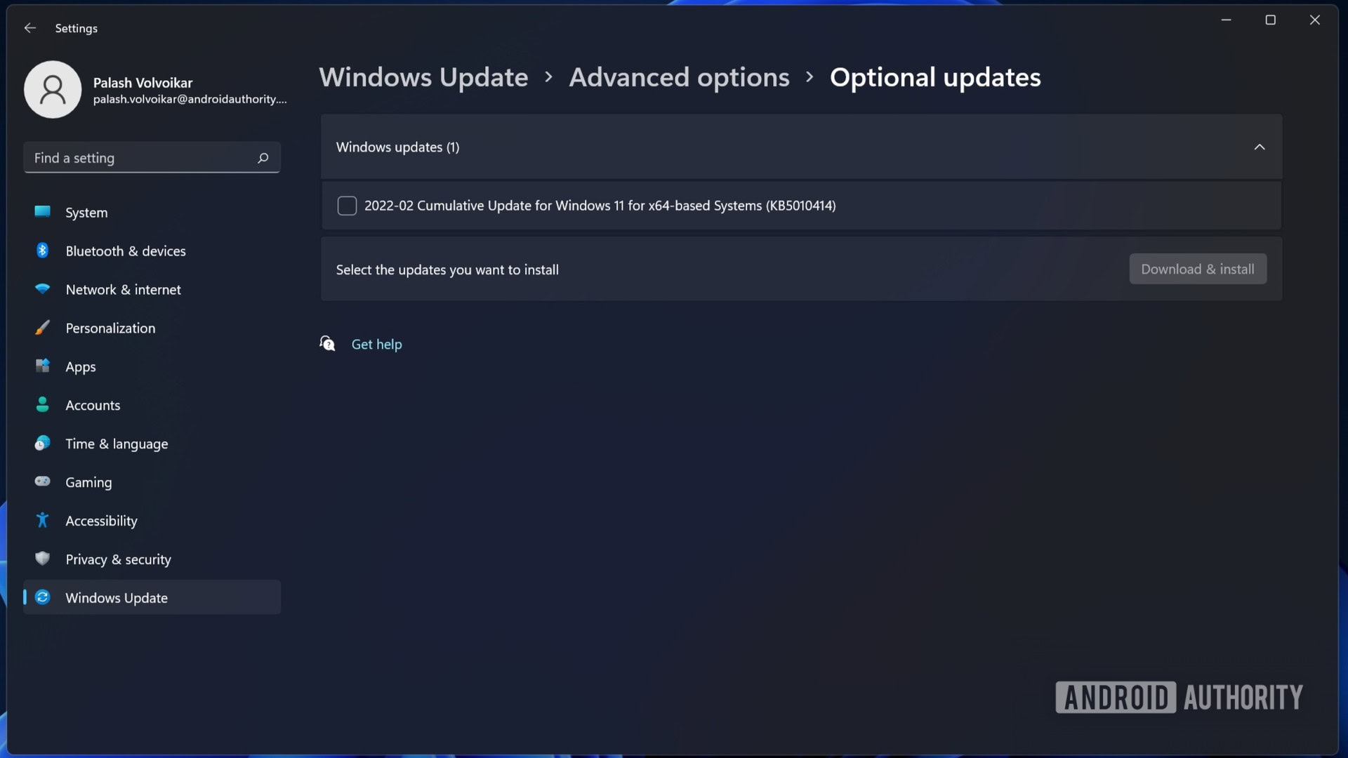 Windows 11 optional updates