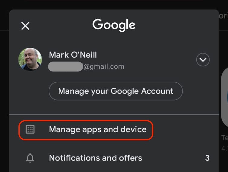 chrome android manage apps and device1