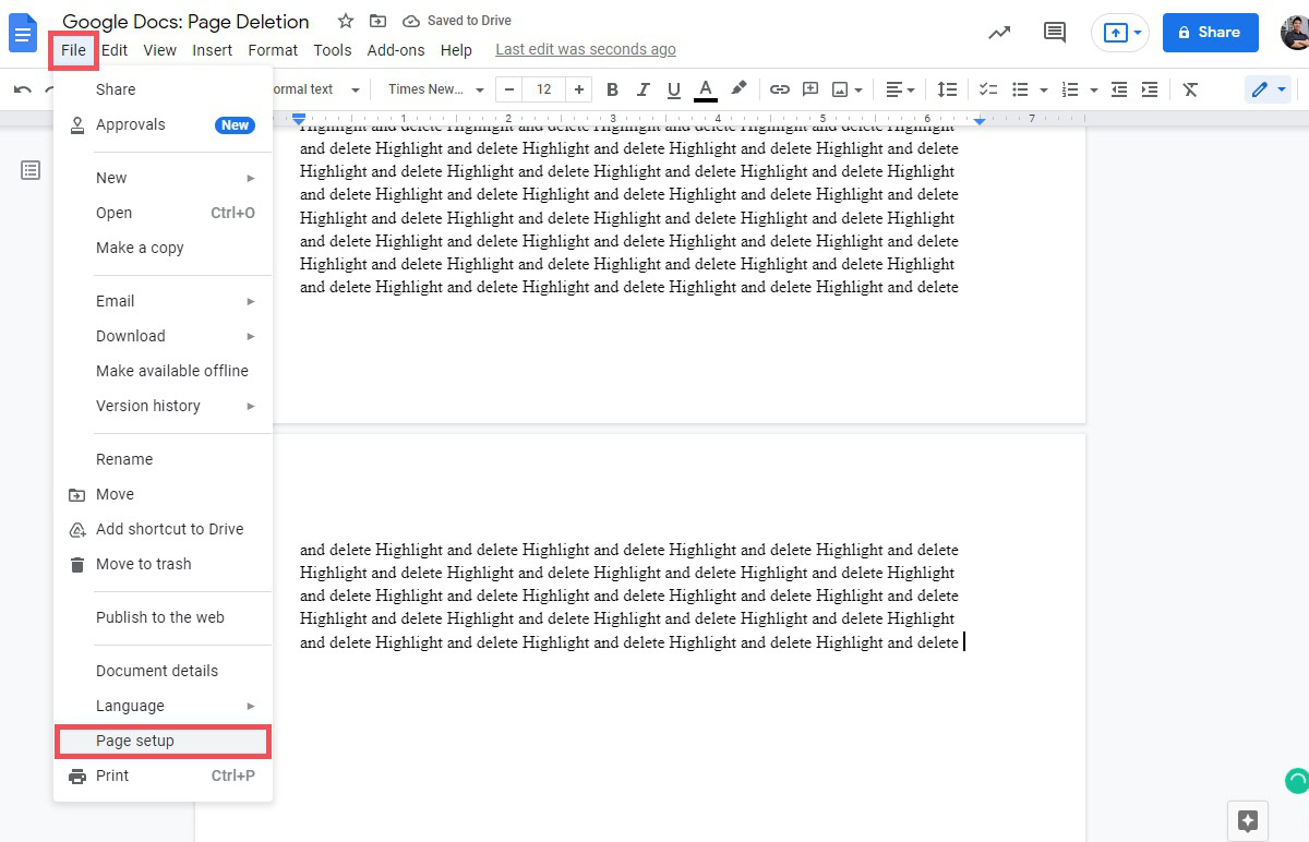 click file and then page setup for margins