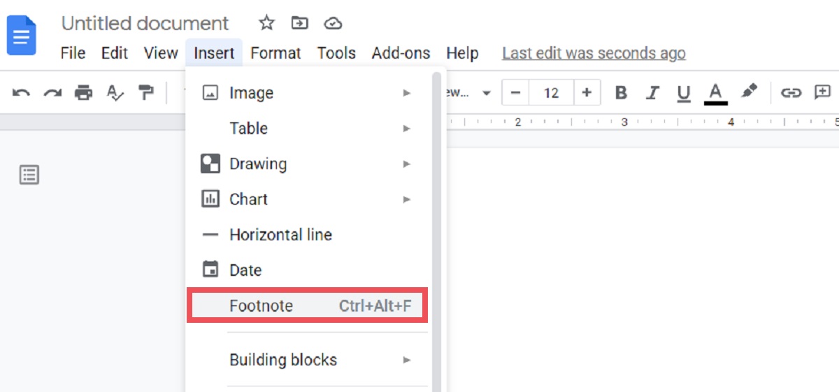 click footnote
