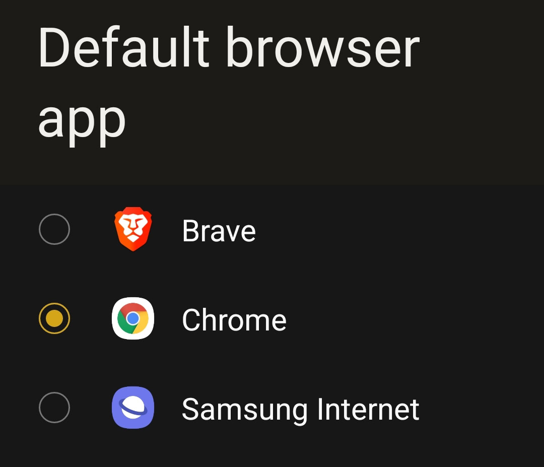 default browser android