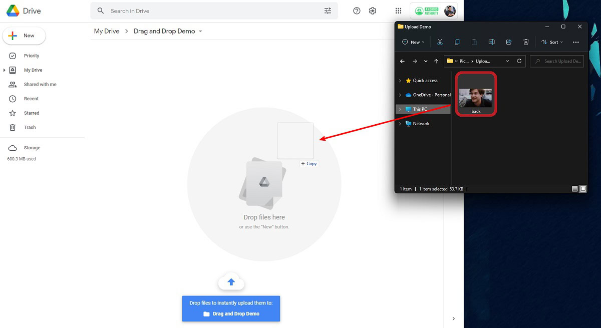 drag and drop method