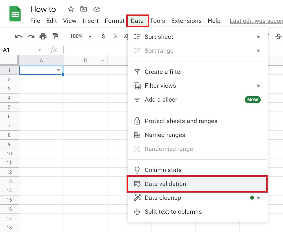 edit drop down list google sheets