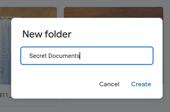 folder name