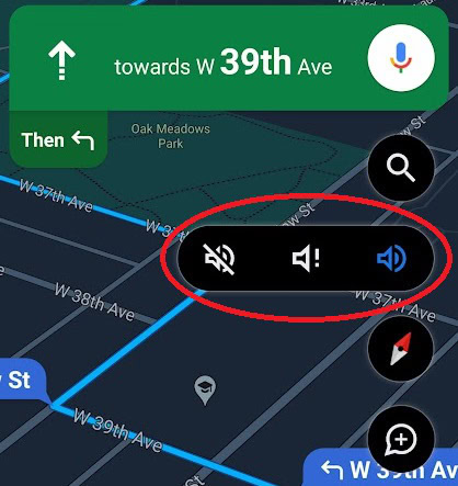 google maps audio symbols
