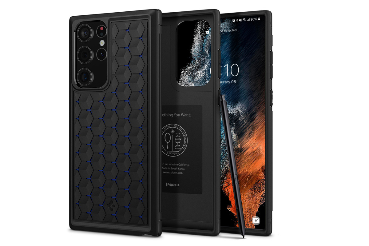 Base S23 256GB Phantom Black with Spigen Rugged Armor Carbon : r