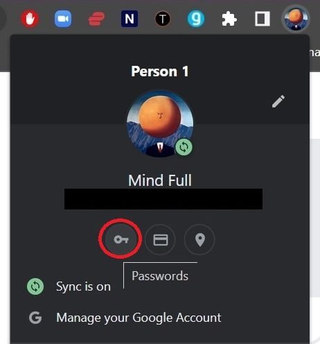 chrome key icon