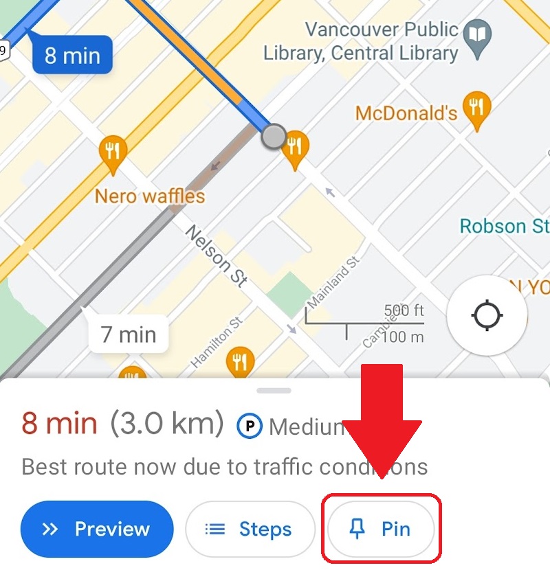 How to route on Google Maps Android