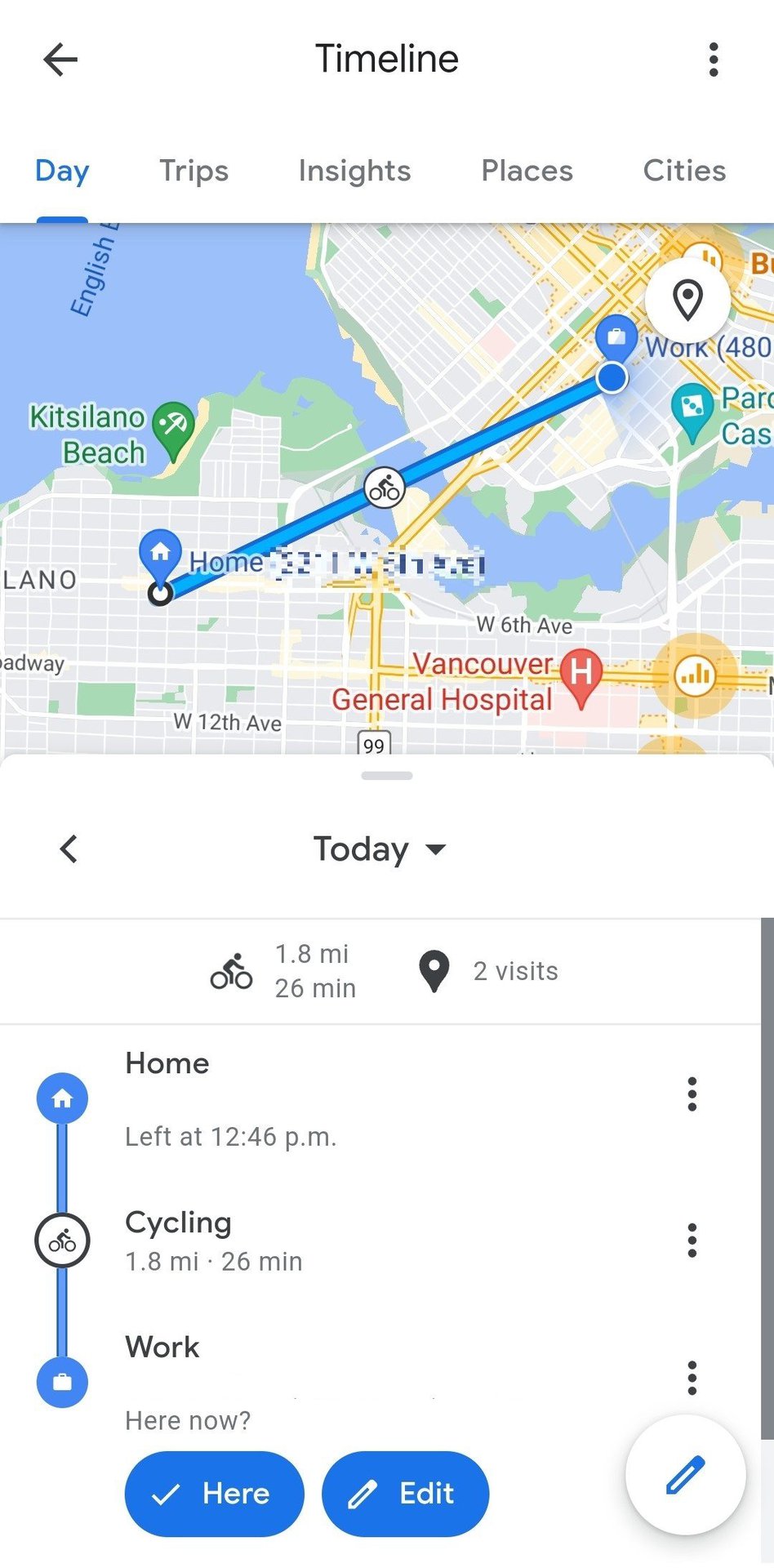 Google Maps will allow you to quickly delete photos and history