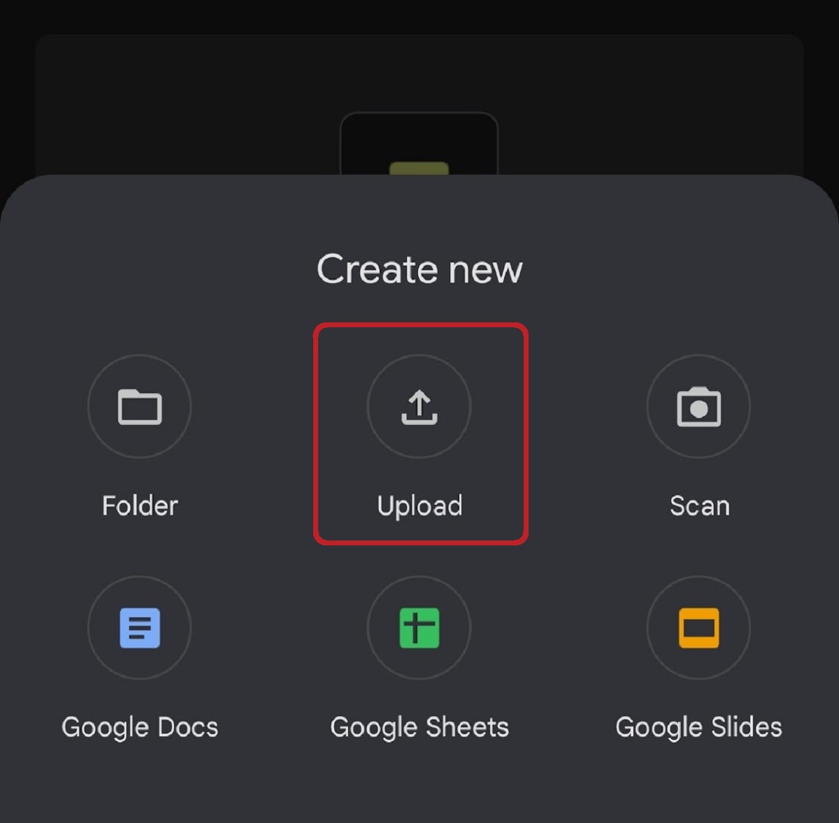 uploading files to google drive from phone 2