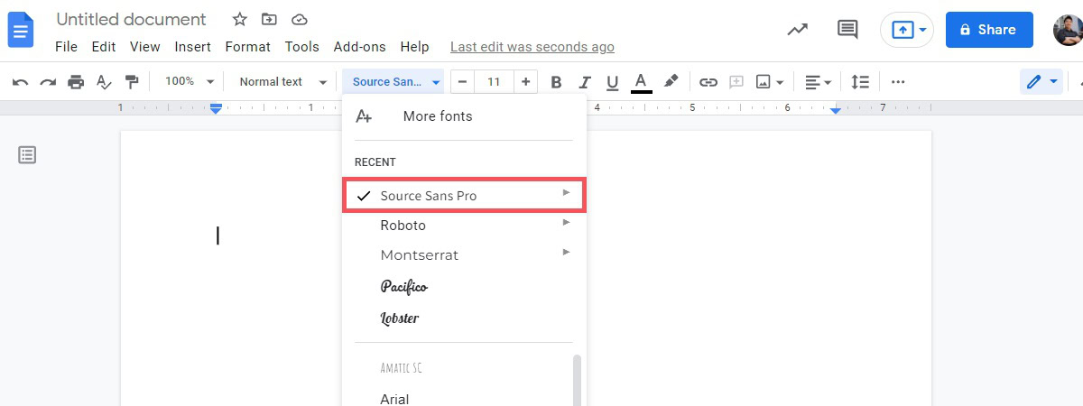 How to Install Custom Google Fonts for Google Docs