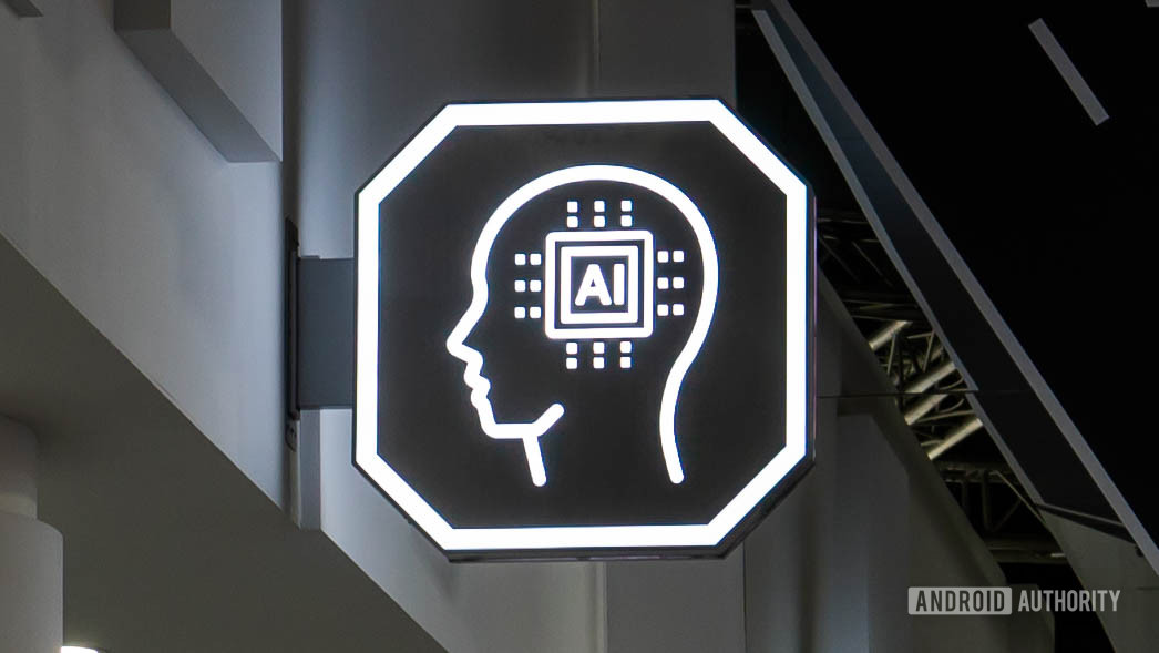 AI logo on outline of a head