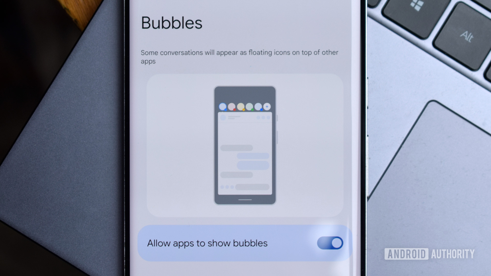 Android Bubbles Settings