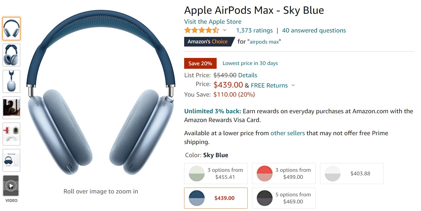 Apple AirPods Max Amazon Deal 1