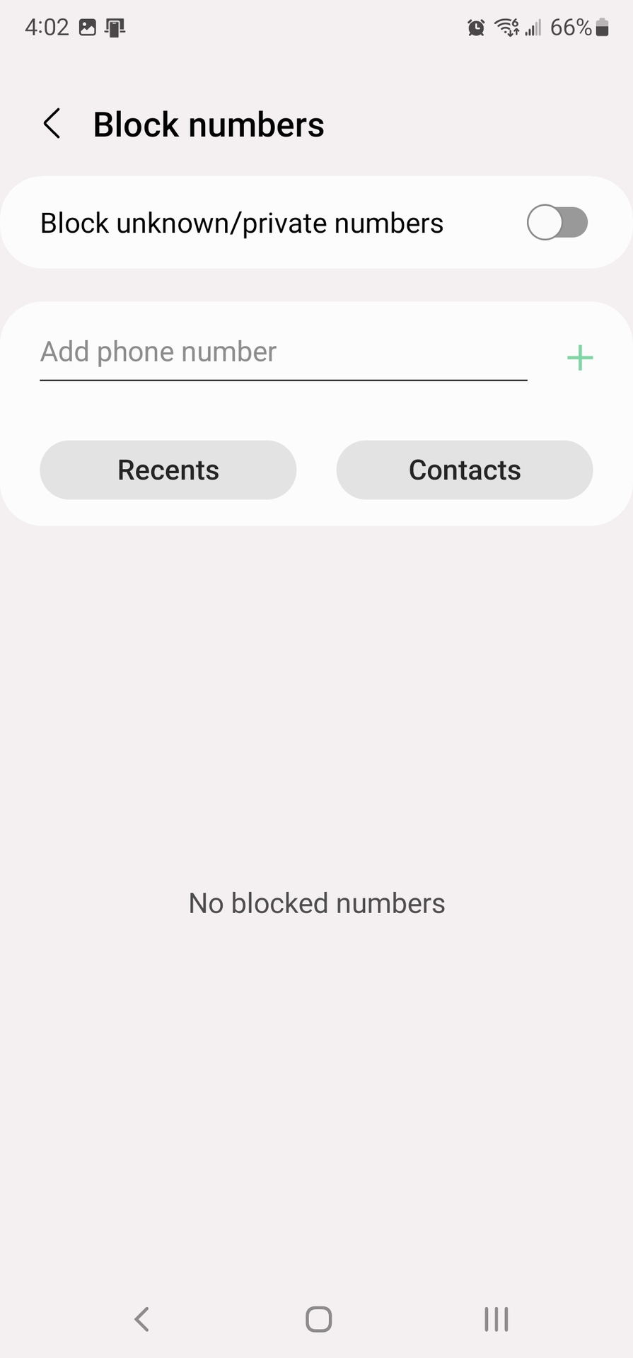 Block number using Samsung Phone app 2