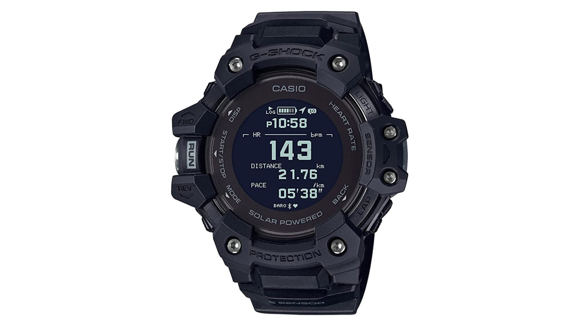 A product image shows a Casio GBDH 1000 1 in black.