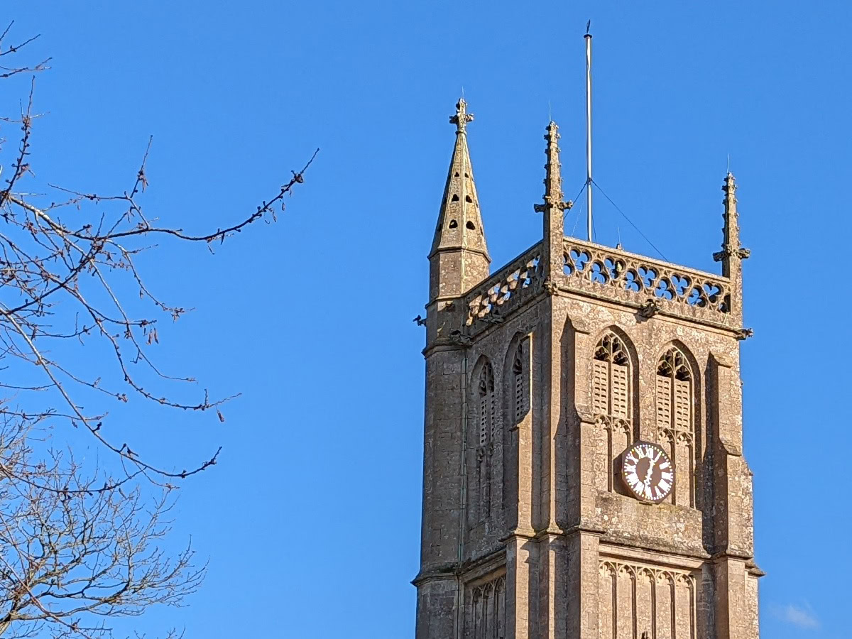 Church tower camera crop Google Pixel 6 Pro