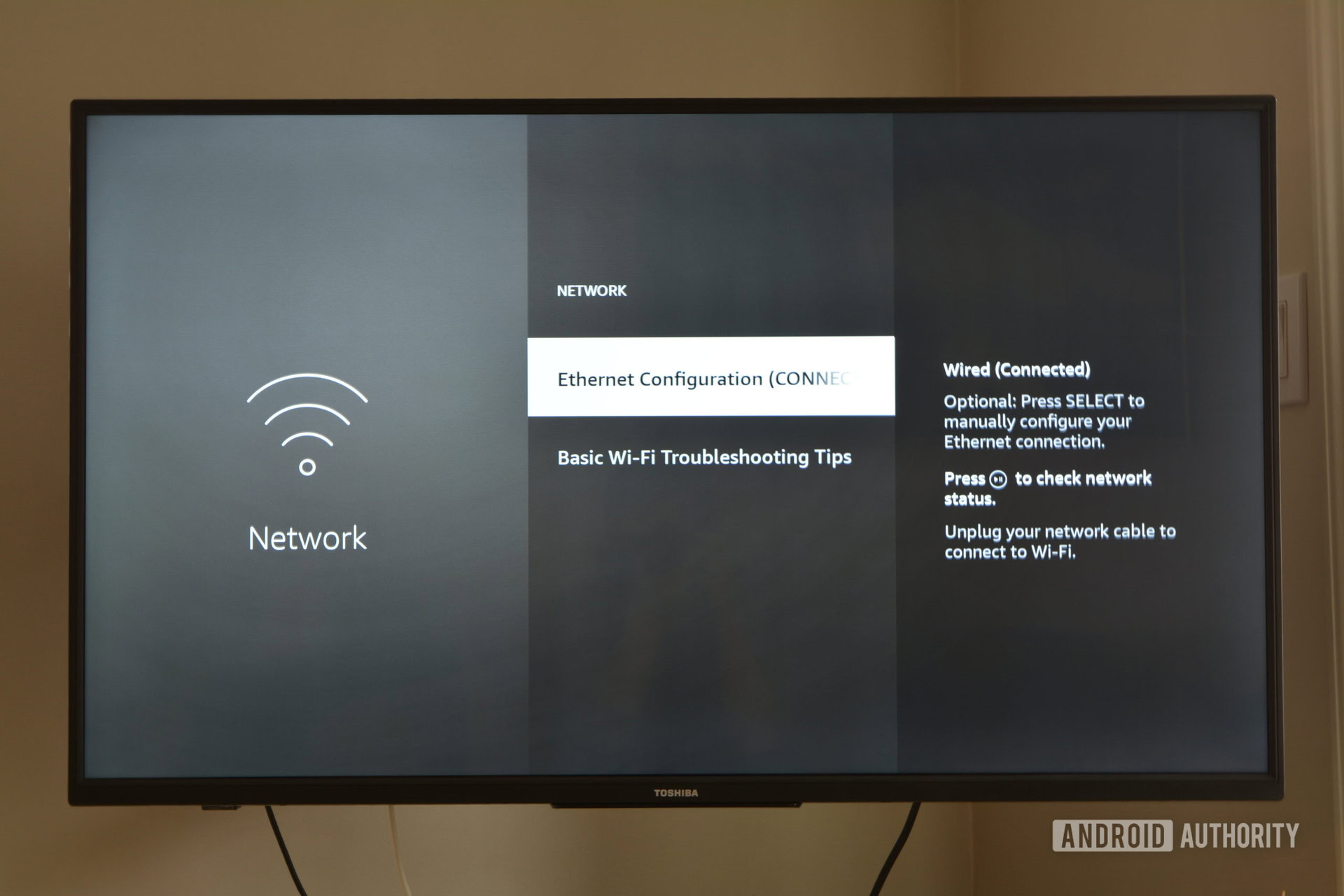 Fire TV Network Settings