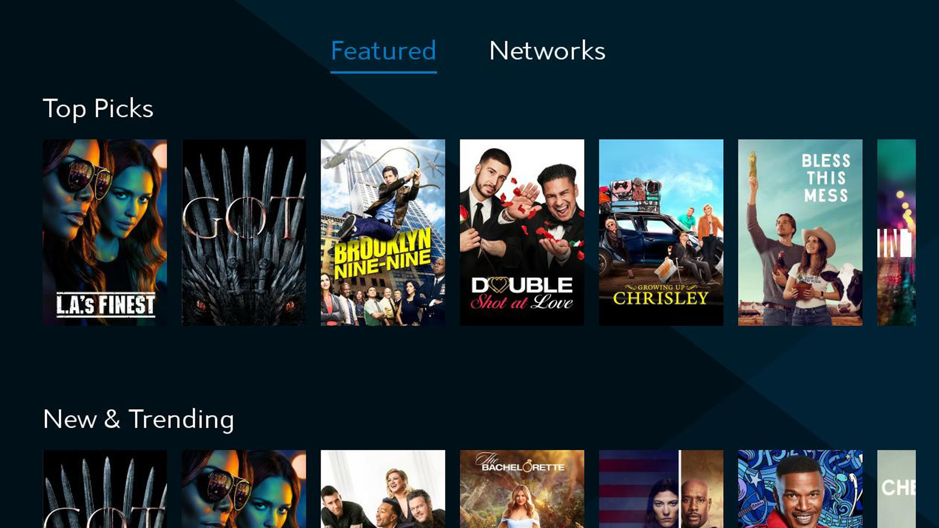 Featured on demand for Spectrum TV on Roku