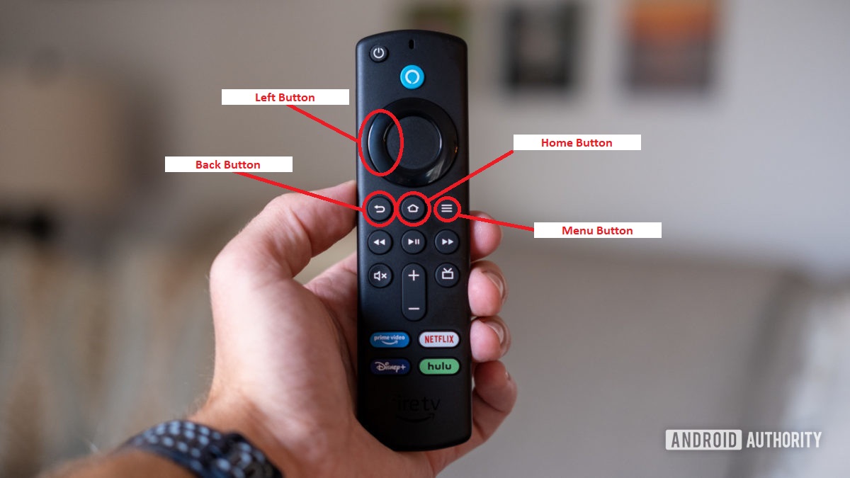 Fire TV Stick 4K Max remote in hand button guide