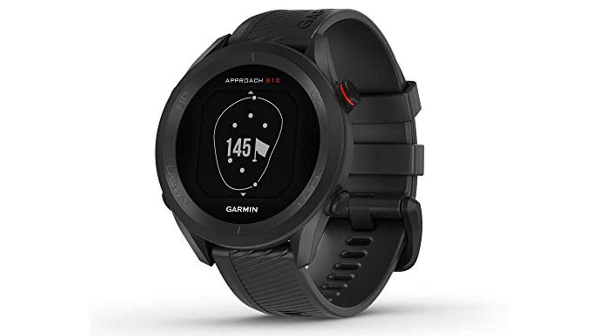 A product image of a Garmin Approach S12 represents the company's top budget option.