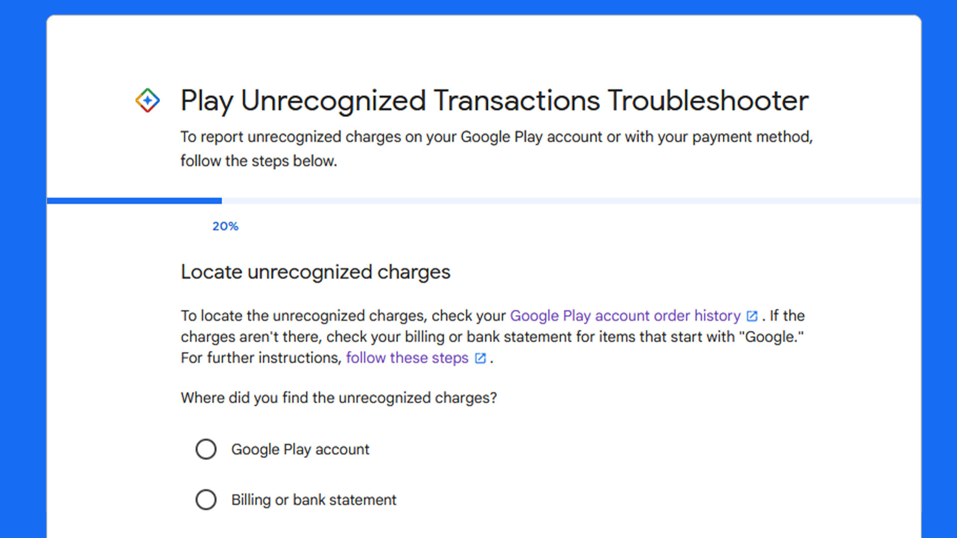 Google Play Unrecognized Transacations