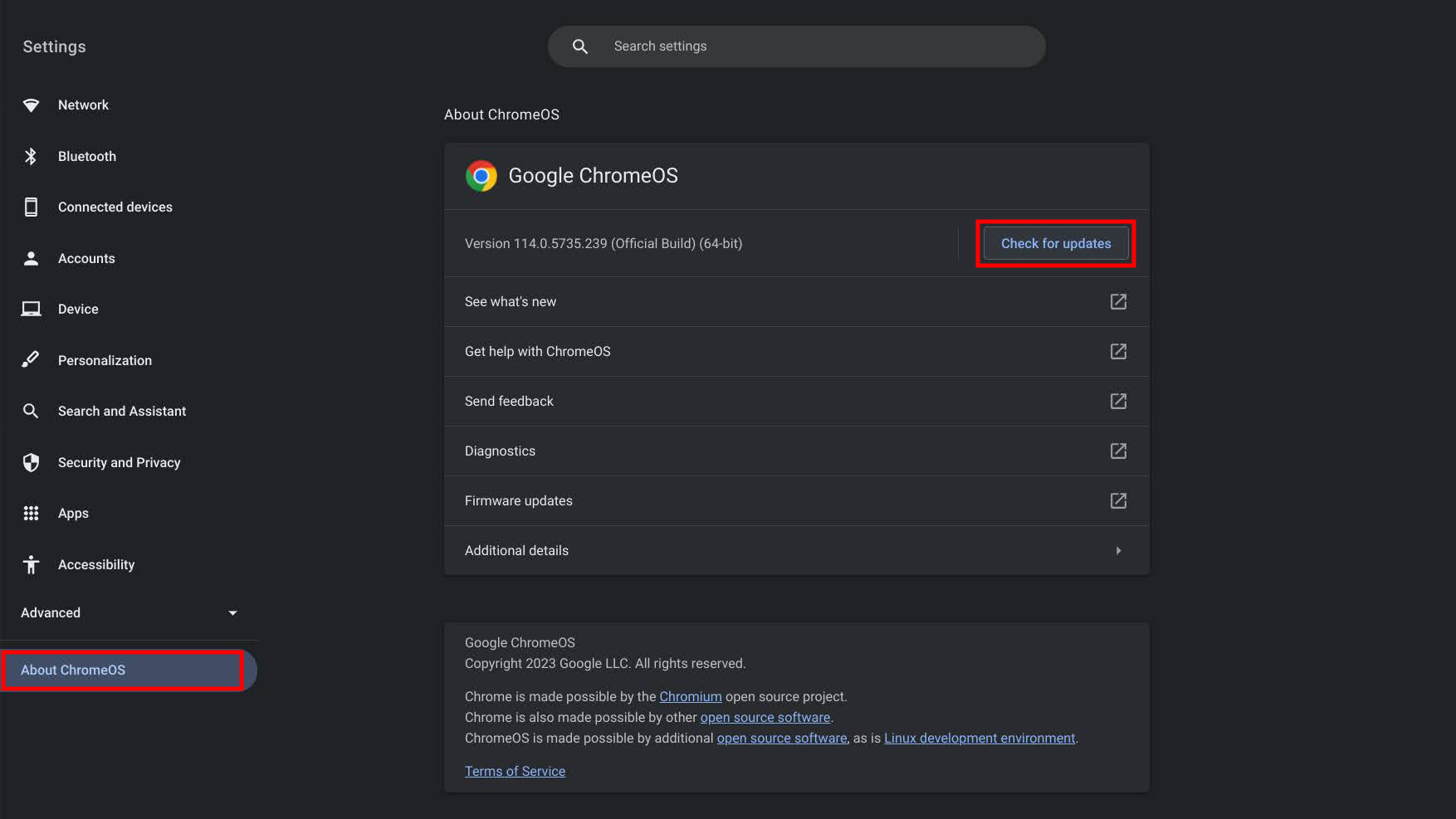 How to update your Chromebook