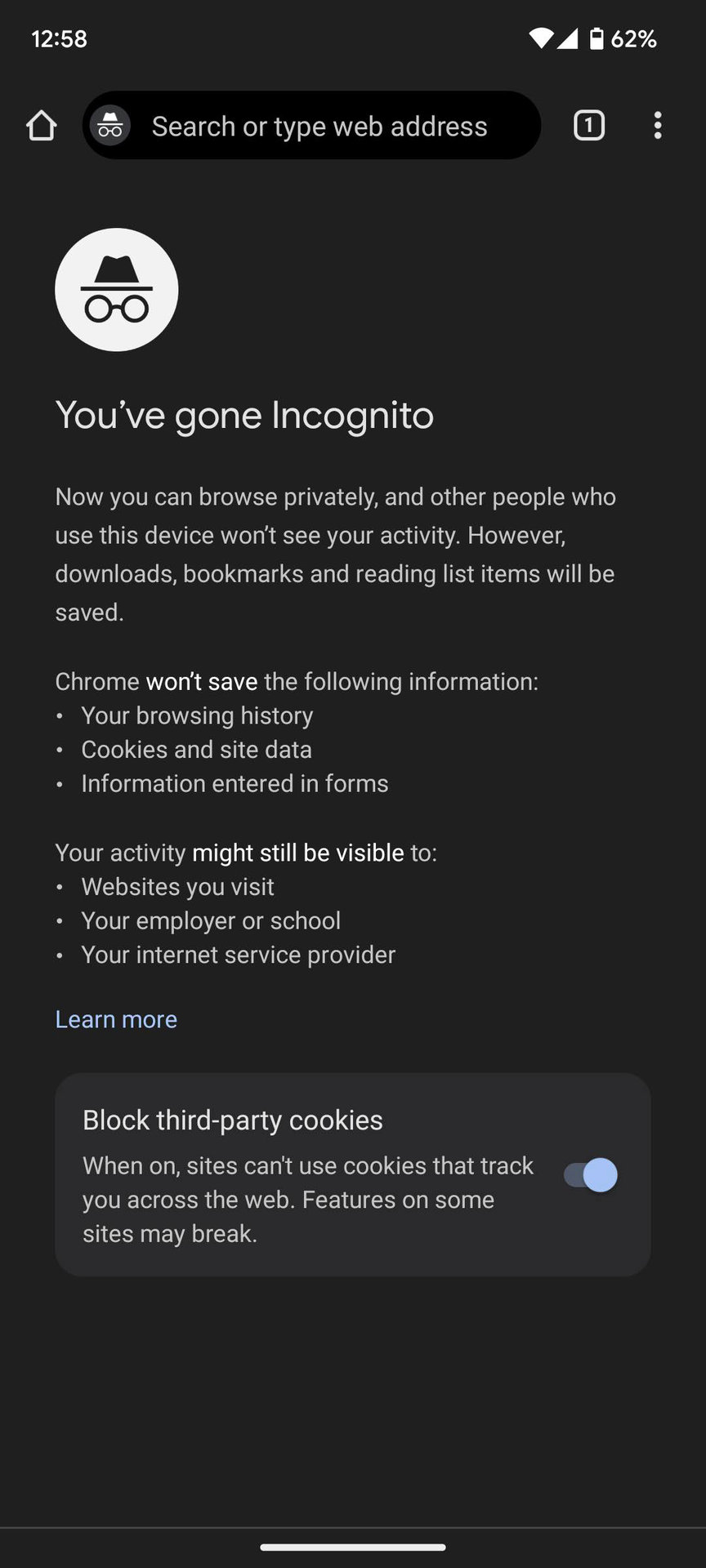 How to use incognito mode on Chrome for Android (3)