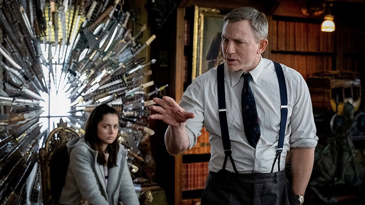 Daniel Craig and Ana de Armas in Knives Out - new on IMDb TV in April